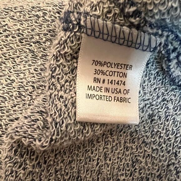 KENAR Jersey Knit Blue Loose Fit Hooded Open Cardigan M - Picture 8 of 9